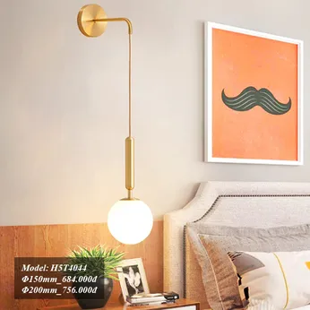 Đèn tường thả chao tròn hợp kim CAO CẤP