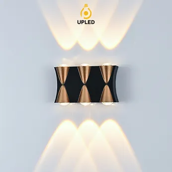 Đèn hắt sáng UH05 UPLED Gắn Tường Hắt Nhiều Hướng Trang trí Ngoài Trời Vỏ nhôm mạ đồng tĩnh điện chống nước chuẩn IP65