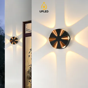 Đèn hắt sáng UH04 UPLED Gắn Tường Hắt Nhiều Hướng Trang trí Ngoài Trời Vỏ nhôm mạ đồng tĩnh điện chống nước chuẩn IP65