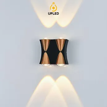 Đèn hắt sáng UH03 UPLED Gắn Tường Hắt Nhiều Hướng Trang trí Ngoài Trời Vỏ nhôm mạ đồng tĩnh điện chống nước chuẩn IP65