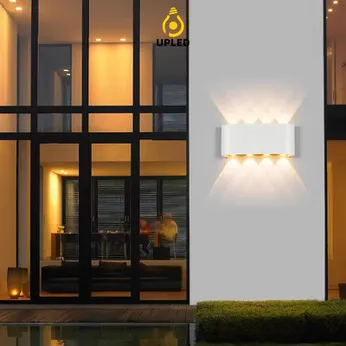 Đèn hắt sáng UH11 UPLED 2 đầu chiếu sáng ngoại thất, trang trí ngoài trời chống nước Nhôm Đúc đa tia