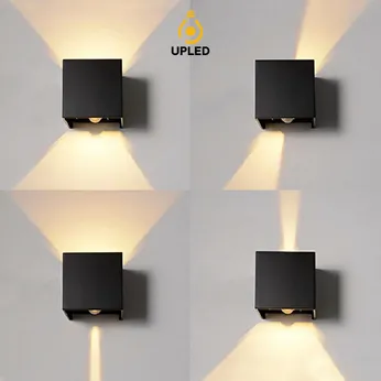 Đèn hắt sáng UH24 UPLED điều chỉnh tia sáng gắn tường ngoài trời chống nước hiện đại