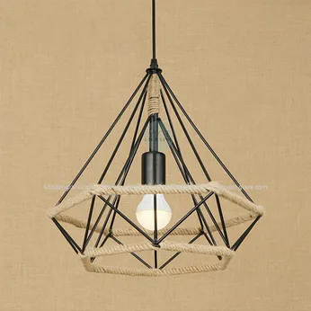 Đèn thả kim cương dây thừng