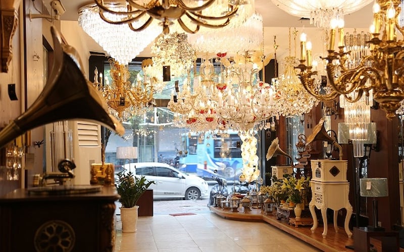 Top cửa hàng đèn trang trí Hà Nội đa dạng mẫu mã