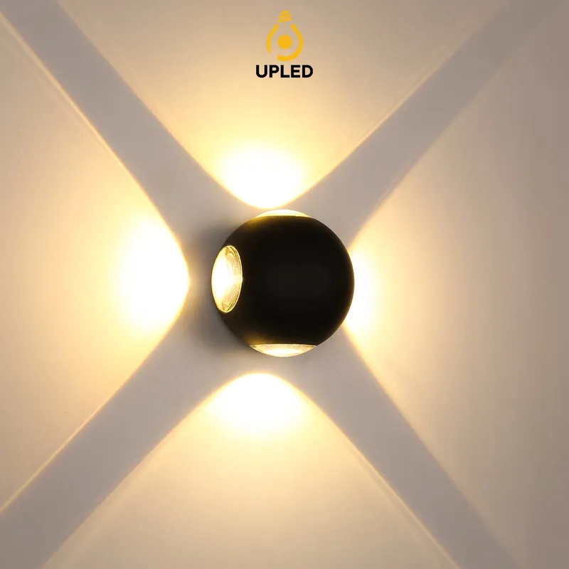 Đèn hắt sáng UH17 UPLED Ngoài Trời Hiện Đại Hắt Sáng 4 Hướng Hợp Kim Nhôm Chống Nước UPLED