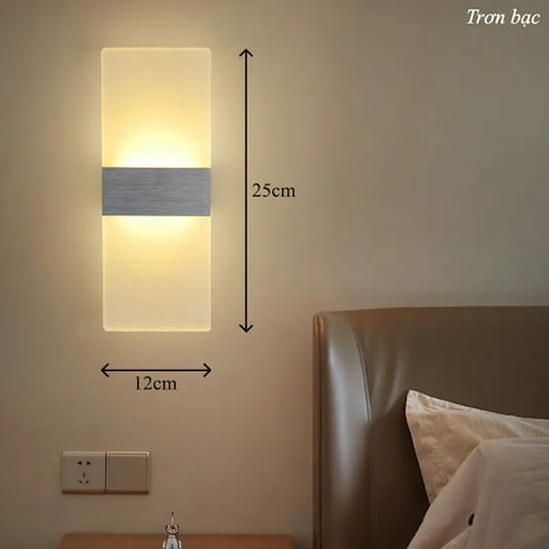 Đèn ngủ treo tường mica nhiều mẫu đẹp