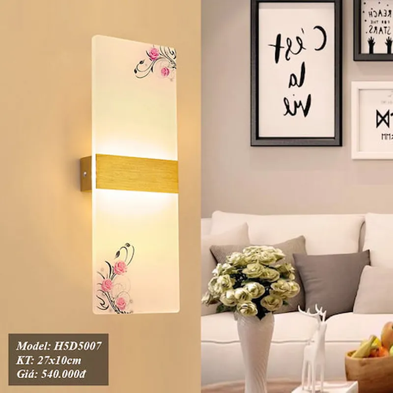 Đèn ngủ treo tường mica nhiều mẫu đẹp