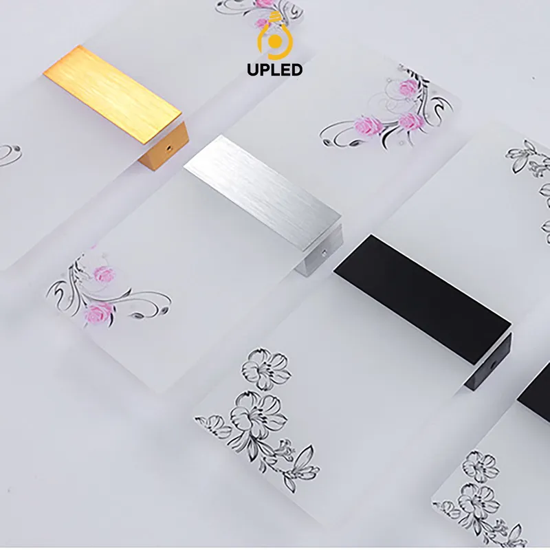 Đèn ngủ Treo Tường Mica UPLED Decor phòng ngủ hình khối chữ nhật Hiện Đại