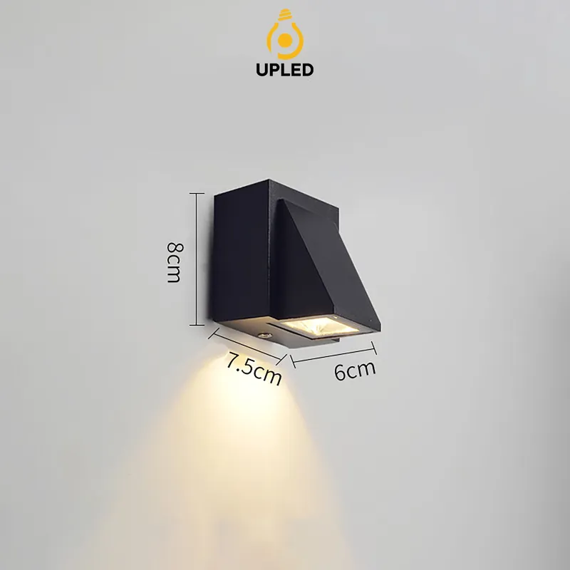 Đèn hắt sáng UH07 UPLED hợp kim nhôm đúc chống nước chất liệu cao cấp sơn tĩnh điện Bảo Hành 12 Tháng