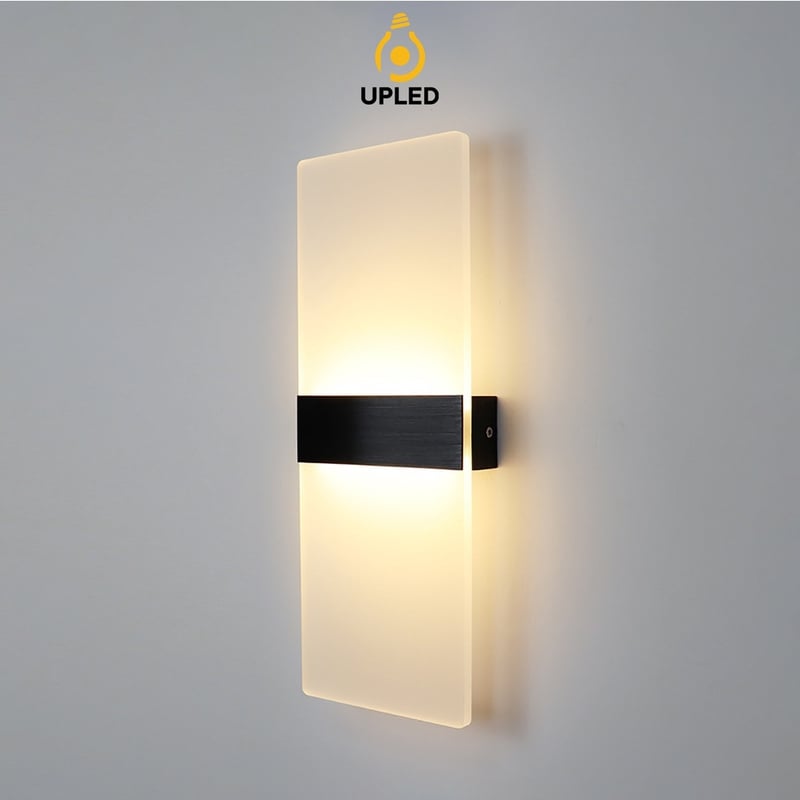 Đèn ngủ Treo Tường Mica UPLED Decor phòng ngủ hình khối chữ nhật Hiện Đại
