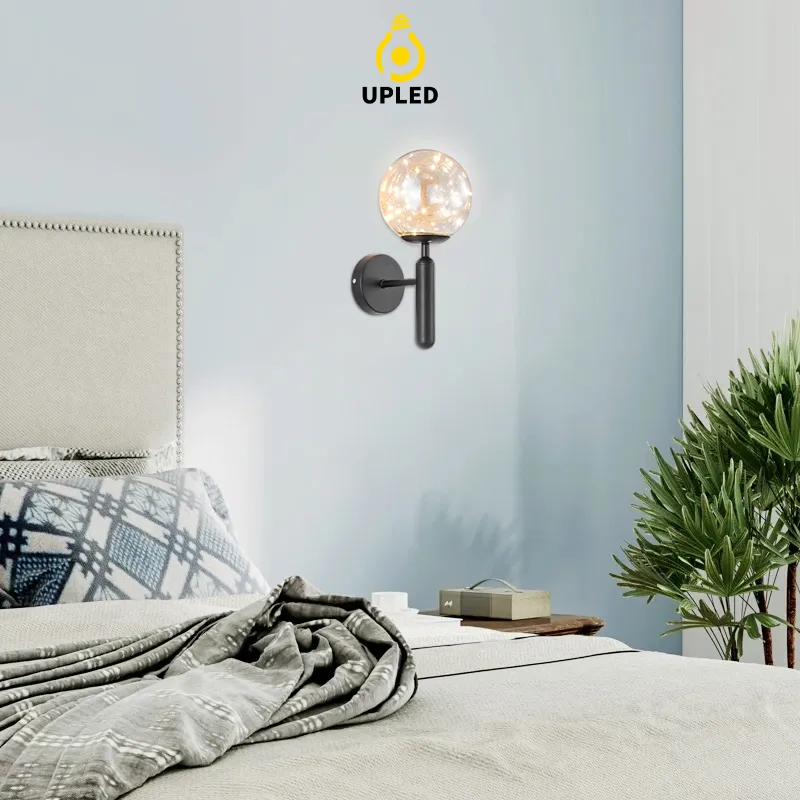 Đèn ngủ Treo Tường chao Tròn UPLED Decor Nội Thất trong nhà Cao Cấp