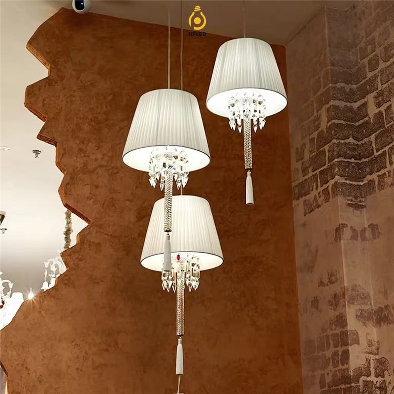 Đèn tường chao vải pha lê phong cách Baccarat