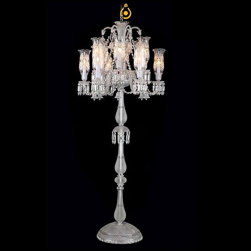 Đèn sàn nến pha lê phong cách Baccarat