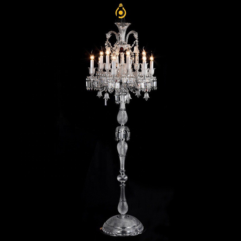 Đèn sàn nến pha lê phong cách Baccarat