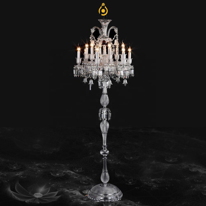 Đèn sàn nến pha lê phong cách Baccarat