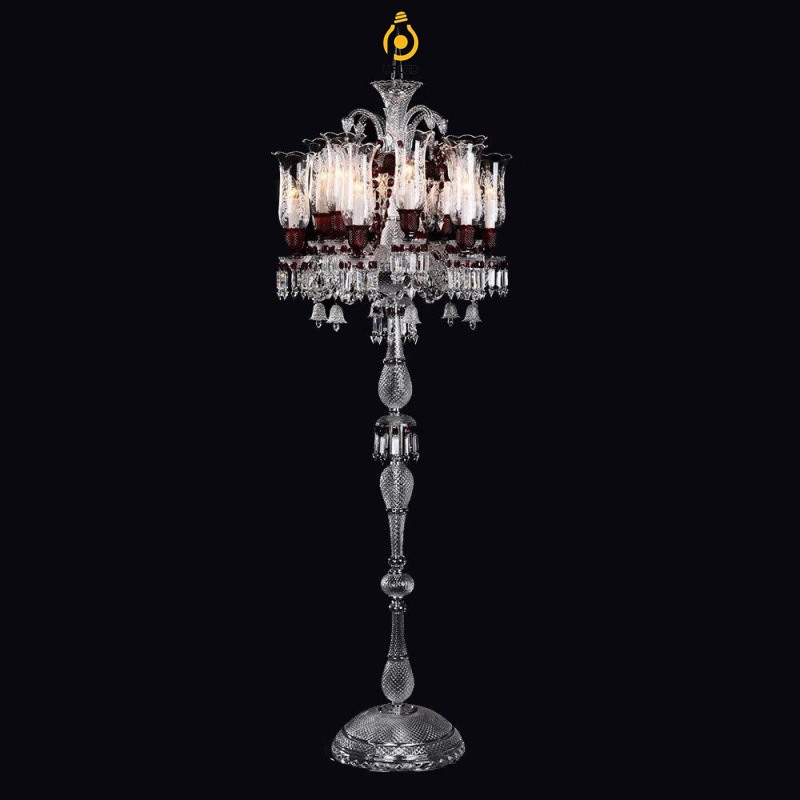 Đèn sàn nến pha lê phong cách Baccarat