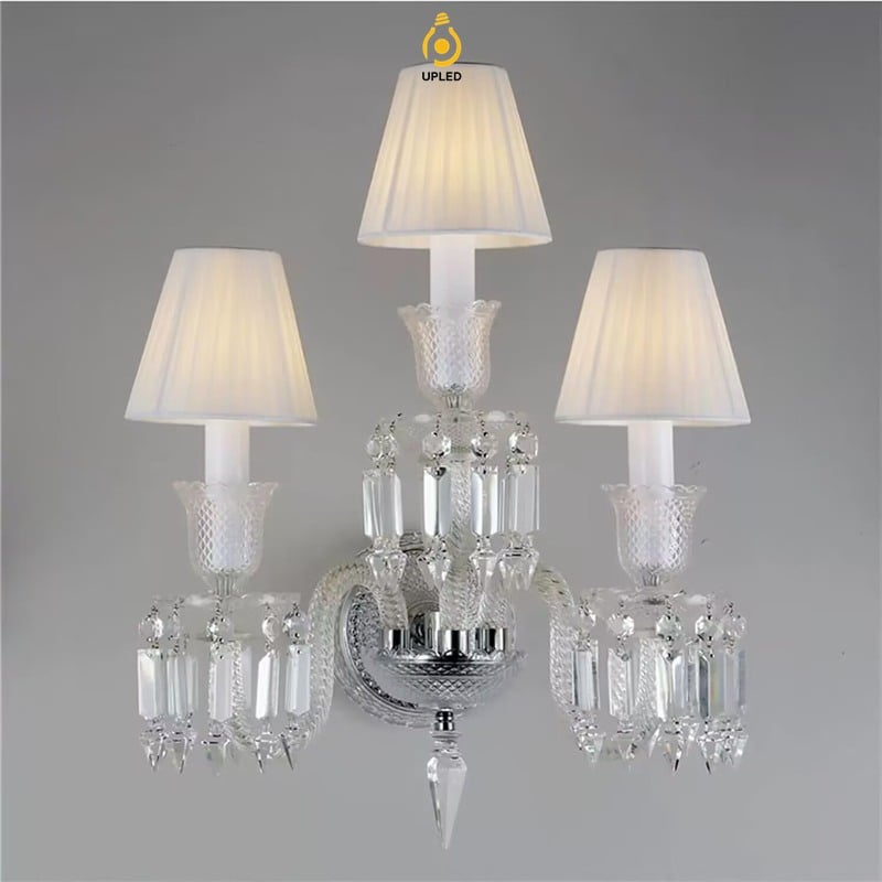 Đèn tường pha lê nến phong cách Baccarat