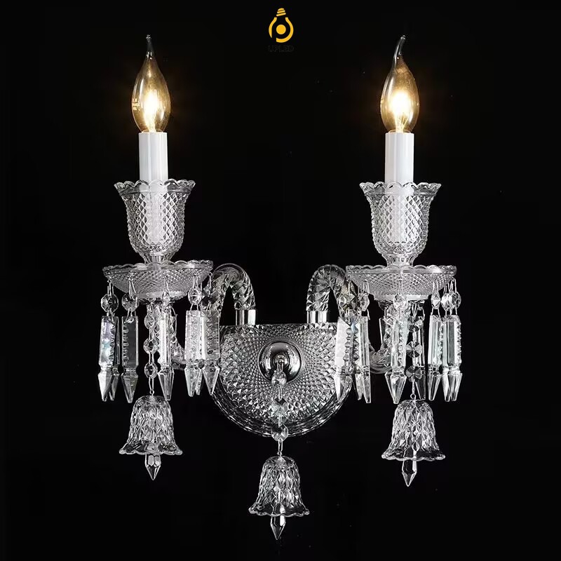 Đèn tường pha lê nến phong cách Baccarat