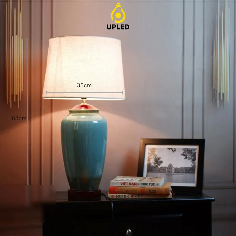 Đèn bàn gốm Bát Tràng UBG006