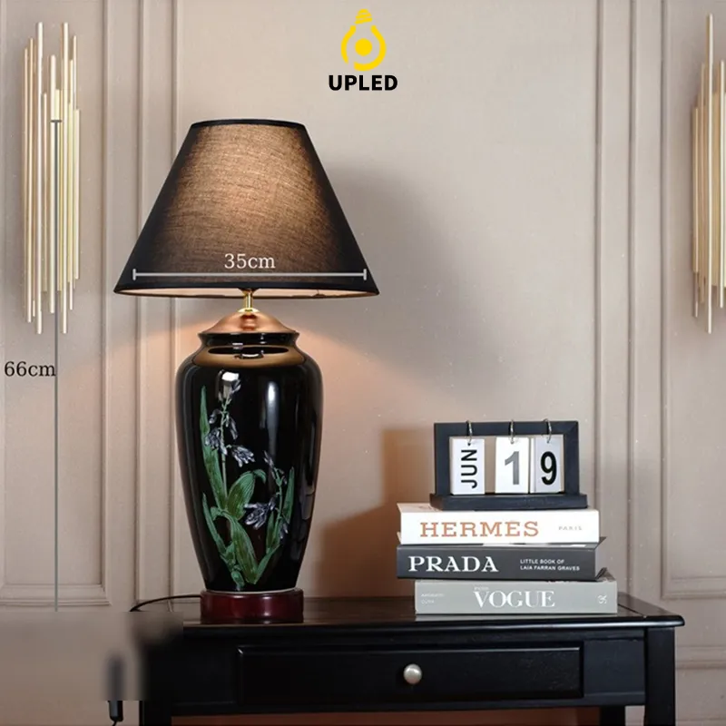 Đèn bàn gốm Bát Tràng UBG007