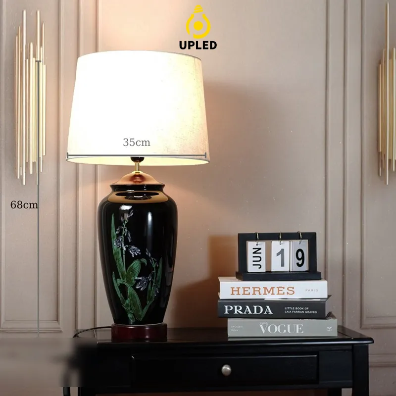 Đèn bàn gốm Bát Tràng UBG008