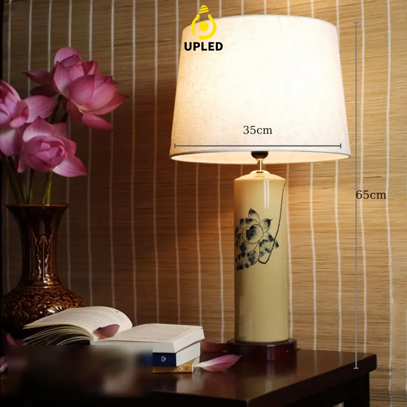 Đèn bàn gốm Bát Tràng UBG011