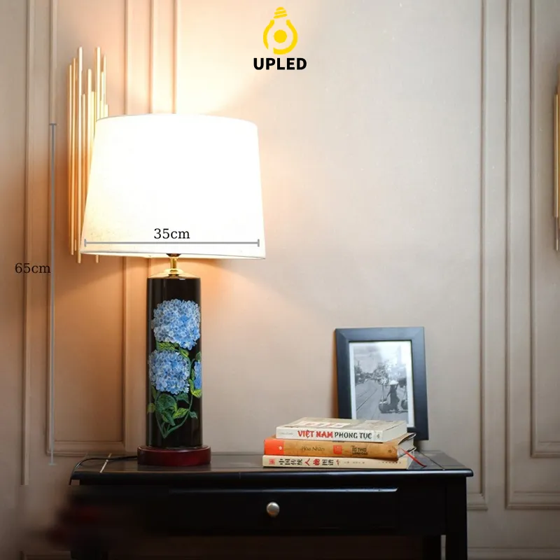 Đèn bàn gốm Bát Tràng UBG014