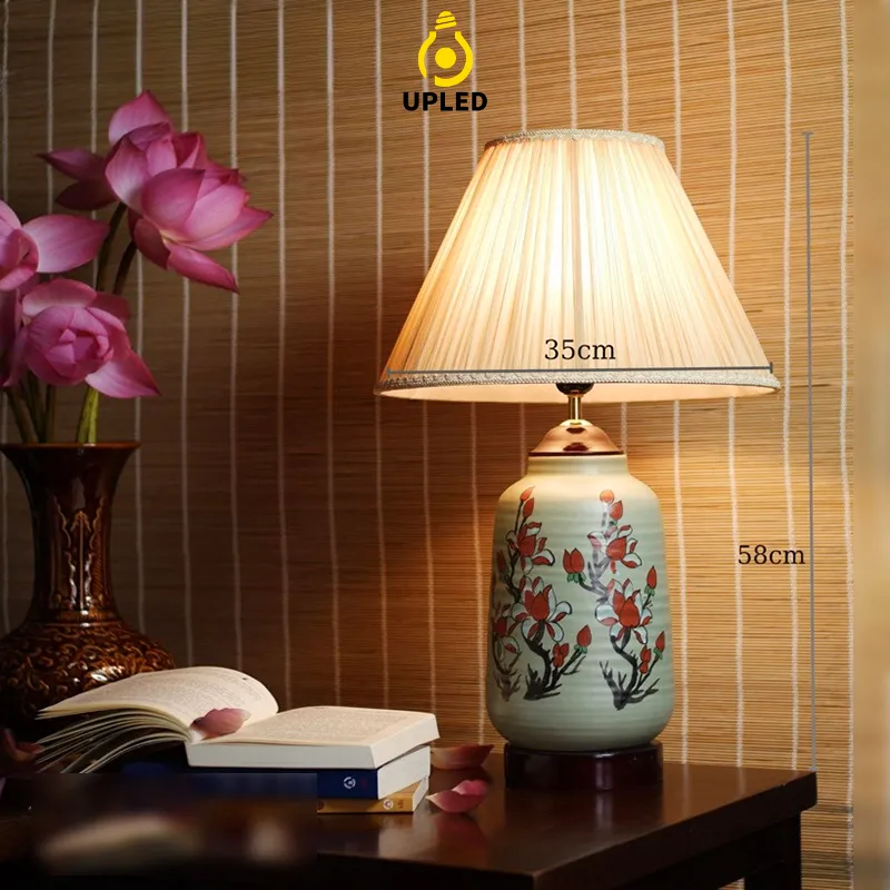Đèn bàn gốm Bát Tràng UBG023