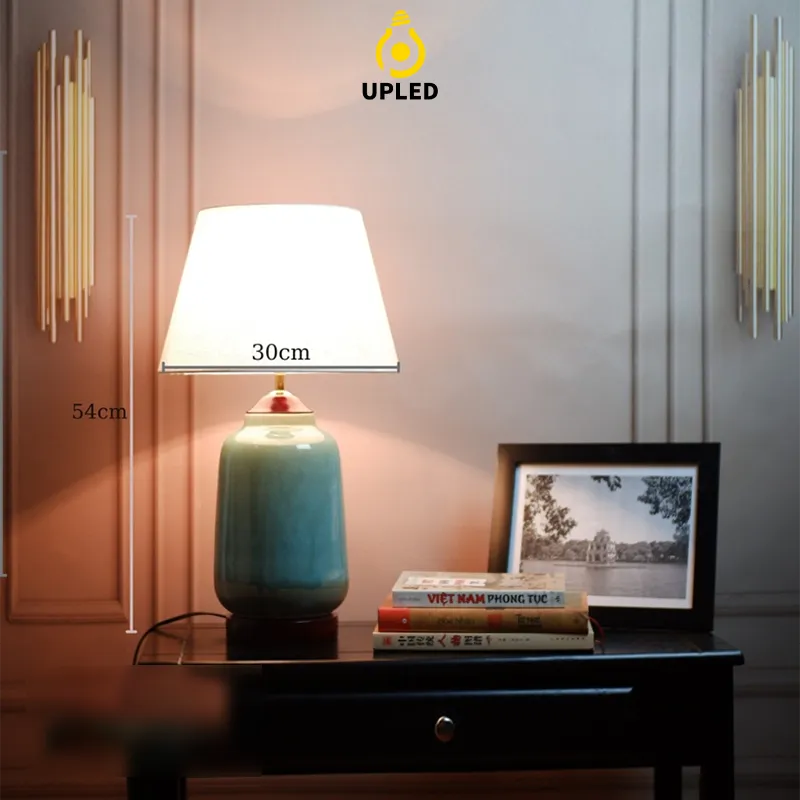 Đèn bàn gốm Bát Tràng UBG030