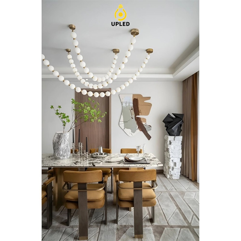 Đèn chùm dây ngọc trai LED, dạng thả chuỗi cho thông tầng