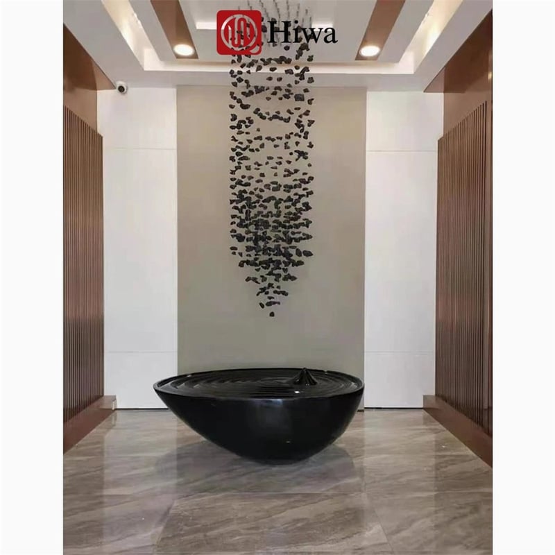 Đèn chùm pha lê dạng treo kết hợp đá trang trí