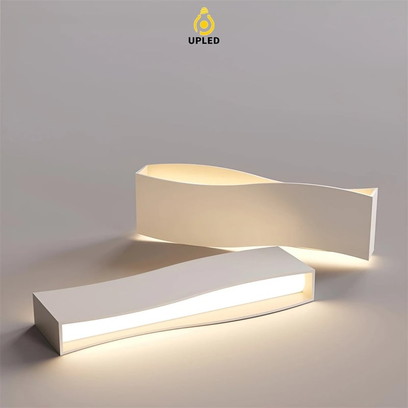 Đèn chùm thanh LED thả dạng sóng, nhiều tầng cho thông tầng