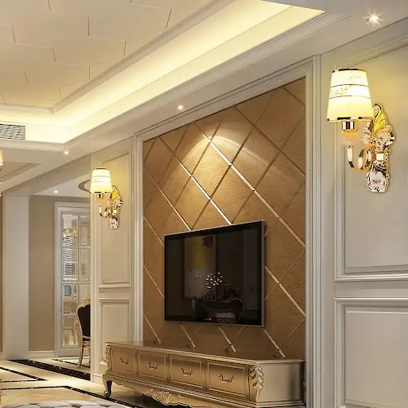 Đèn ngủ treo tường chao thủy tinh hợp kim