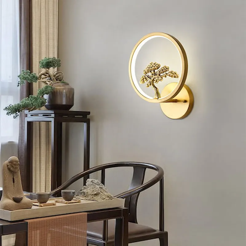 Đèn ngủ treo tường hiện đại Đồng mạ Vàng