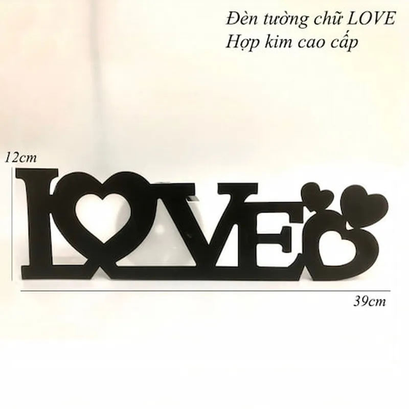 Đèn ngủ treo tường hình chữ HOME LOVE gia đình