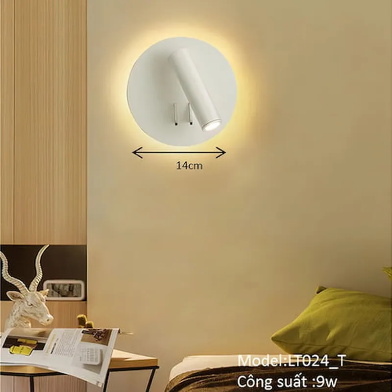 Đèn ngủ treo tường Kèm rọi đa dụng 