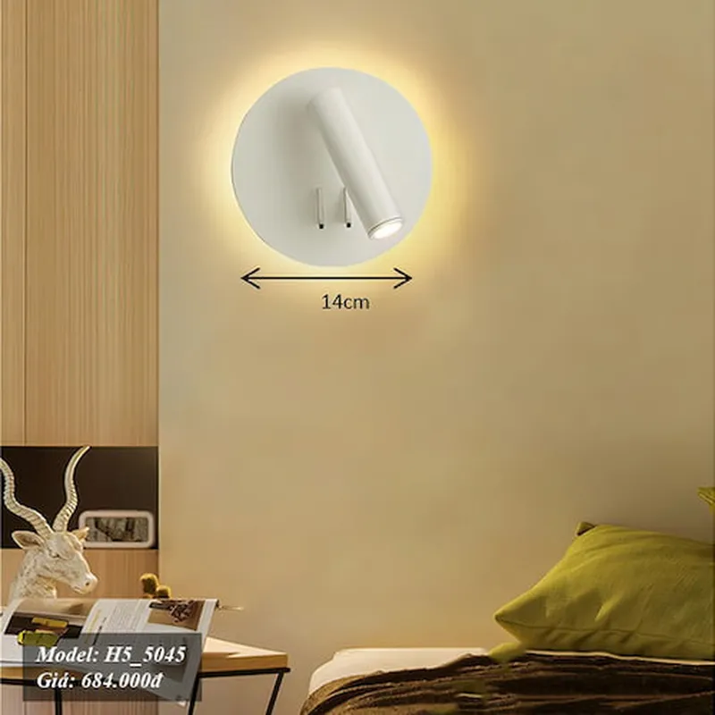 Đèn ngủ treo tường Kèm rọi đa dụng 