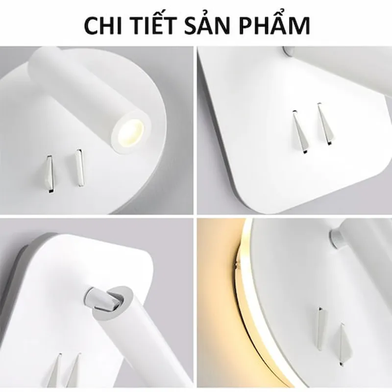 Đèn ngủ treo tường Kèm rọi đa dụng 