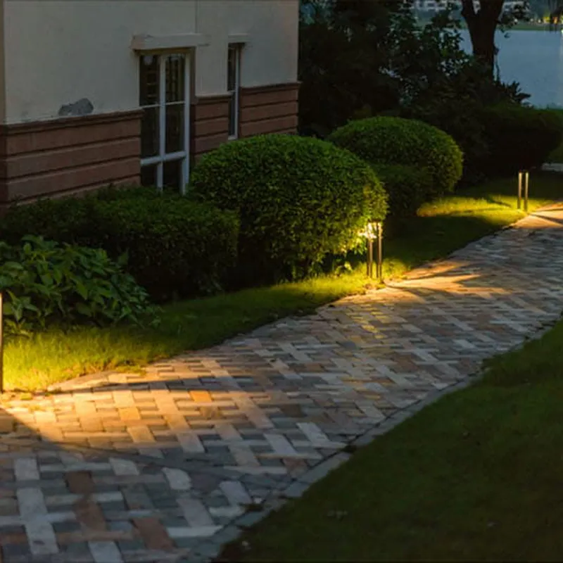 Đèn sân vườn ban công cột chống nước hợp kim cao cấp - loại dài vuông