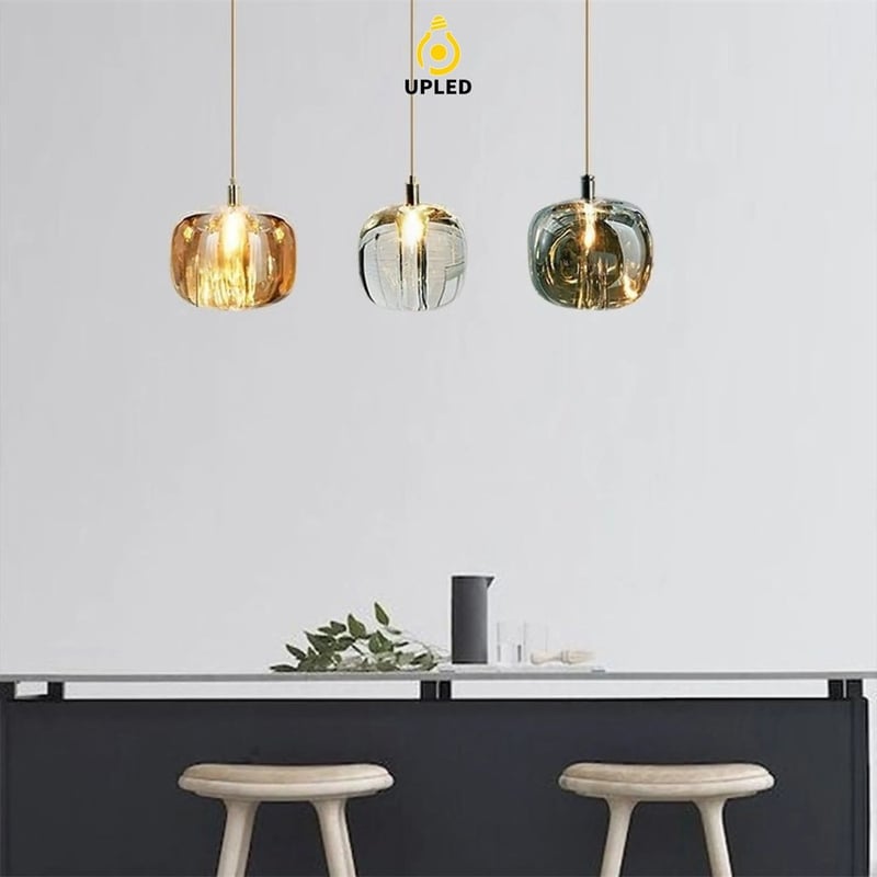 Đèn thả chùm pha lê K9 đế inox, nhiều cấu hình cụm tròn và hàng ngang