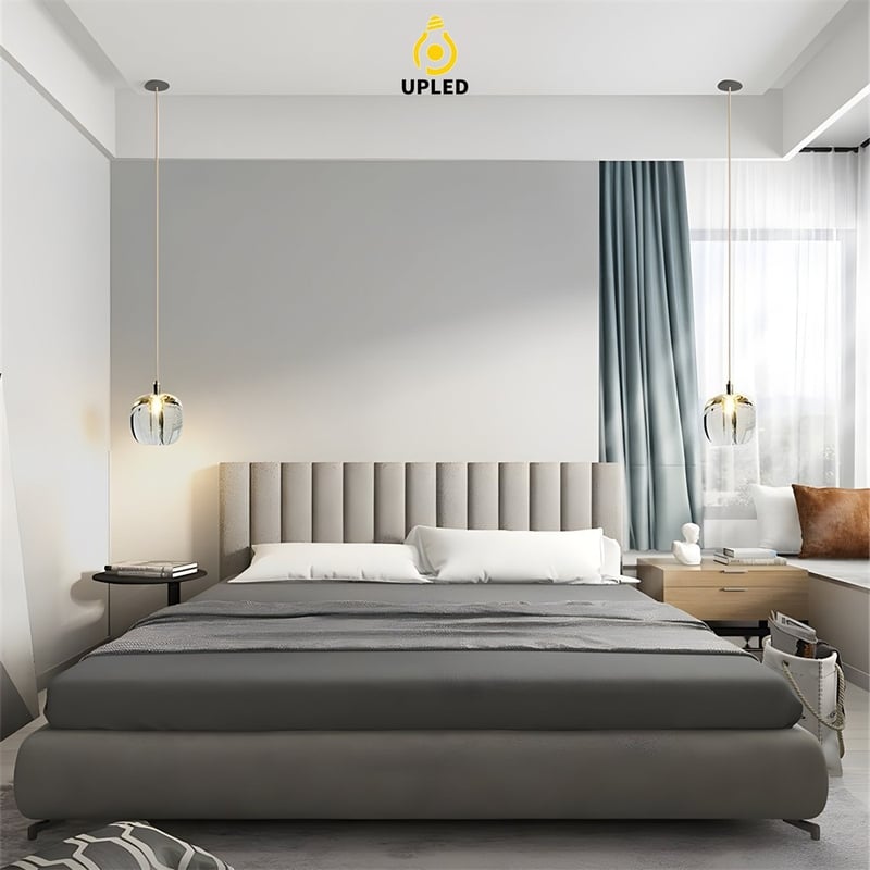 Đèn thả chùm pha lê K9 đế inox, nhiều cấu hình cụm tròn và hàng ngang