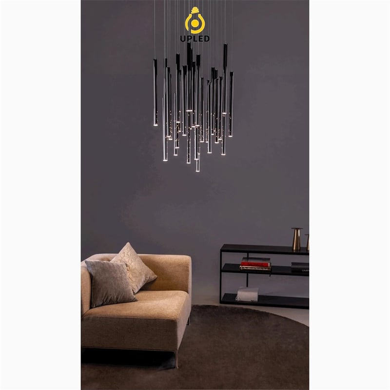 Đèn thả dạng ống LED, tùy chỉnh đế tròn hoặc chữ nhật