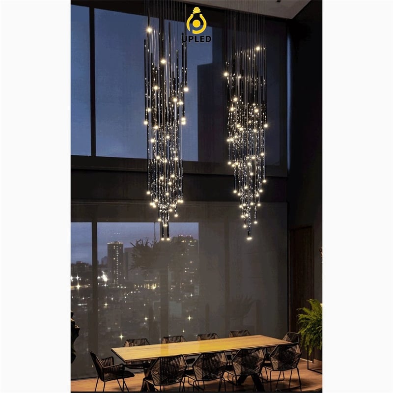 Đèn thả dạng ống LED, tùy chỉnh đế tròn hoặc chữ nhật