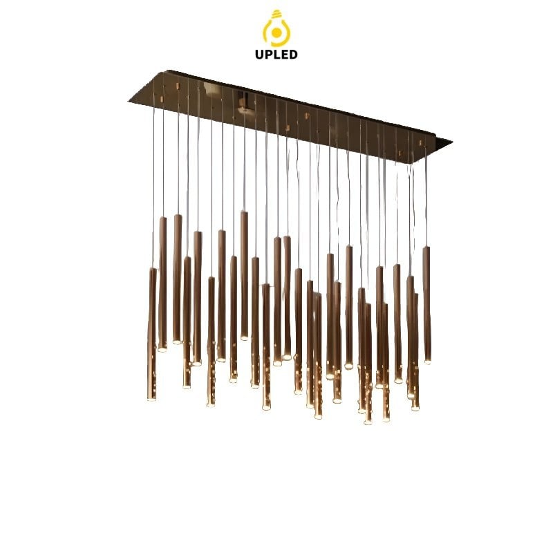 Đèn thả dạng ống LED, tùy chỉnh đế tròn hoặc chữ nhật