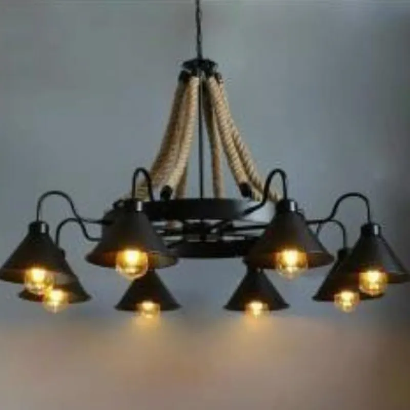 Đèn thả dây thừng phong cách cổ điển hoài cổ