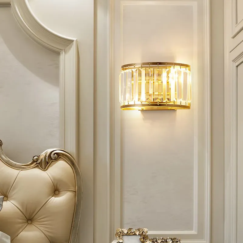 Đèn treo tường pha lê hình chữ nhật CAO CẤP