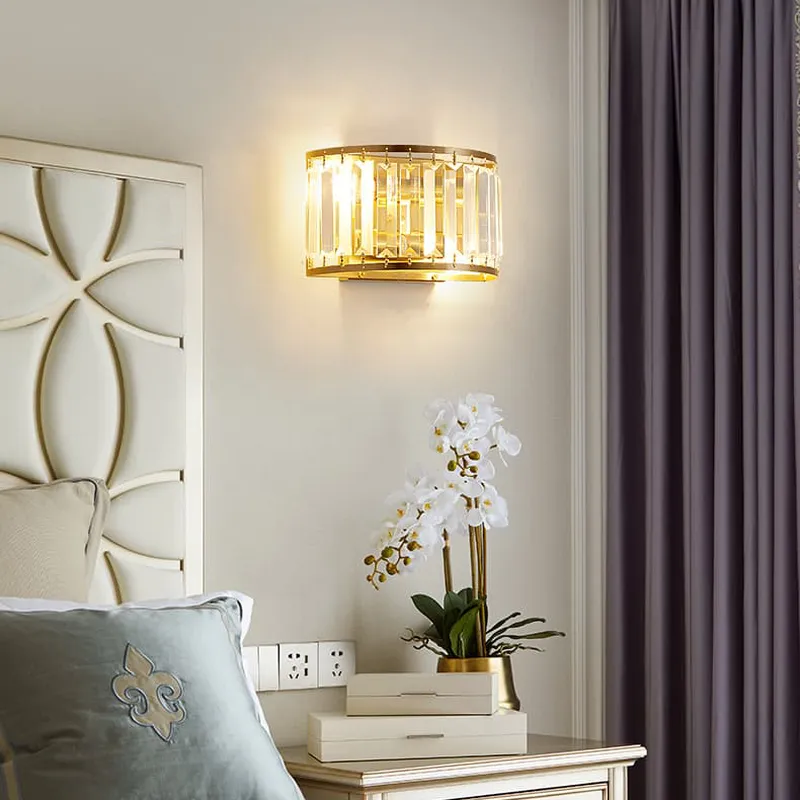 Đèn treo tường pha lê hình chữ nhật CAO CẤP