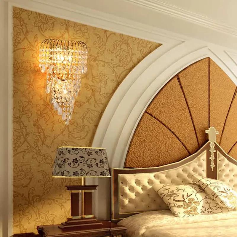 Đèn treo tường thêu pha lê K9 CAO CẤP