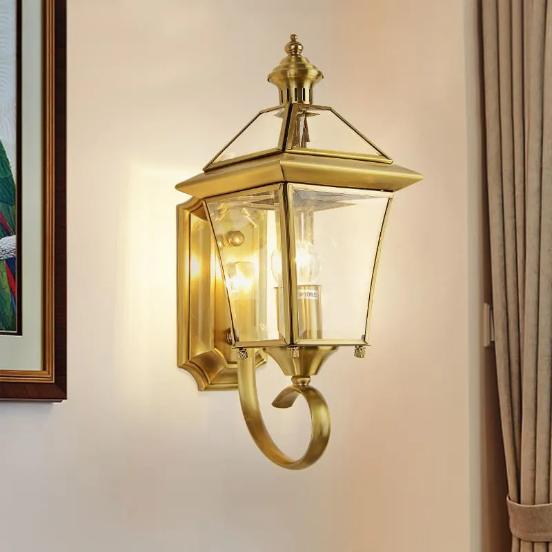 Đèn tường ngoài trời chống nước Đồng Hộp