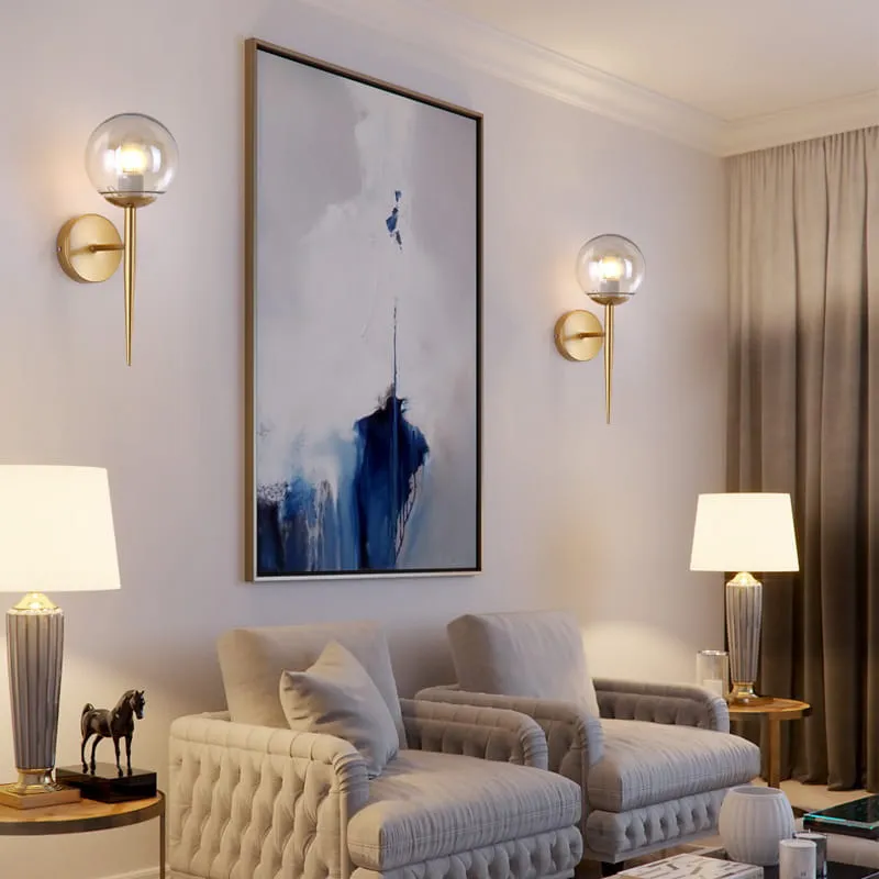 Đèn tường chao tròn đui nhọn hợp kim CAO CẤP